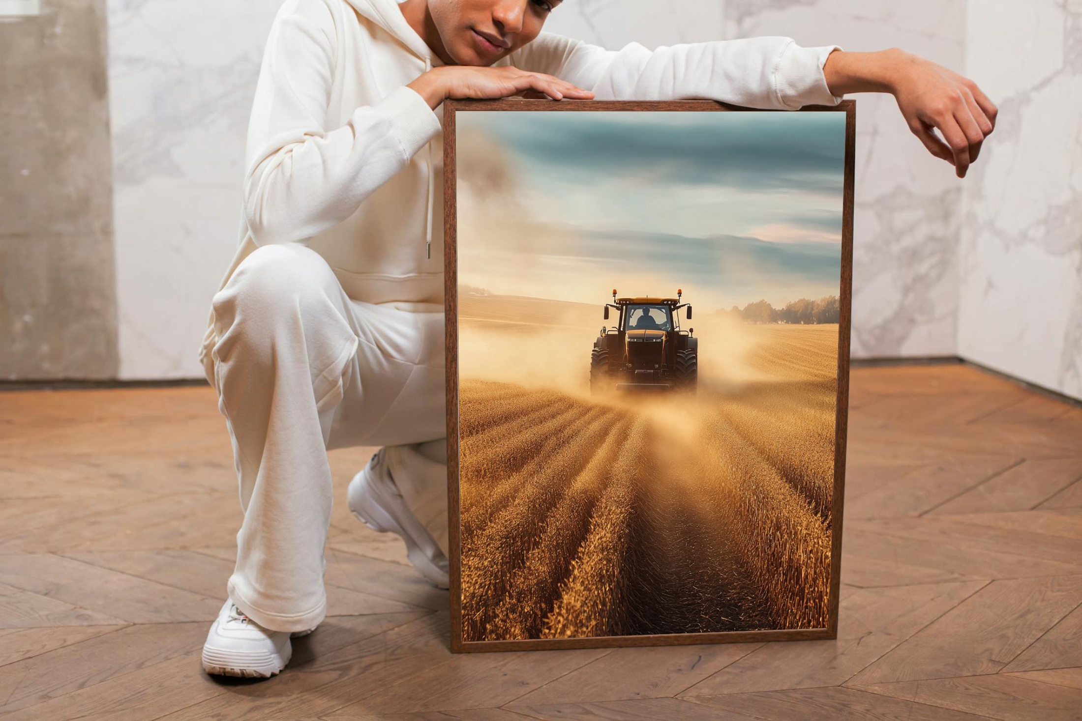 Quadro Decorativo Agro Trator John Deere